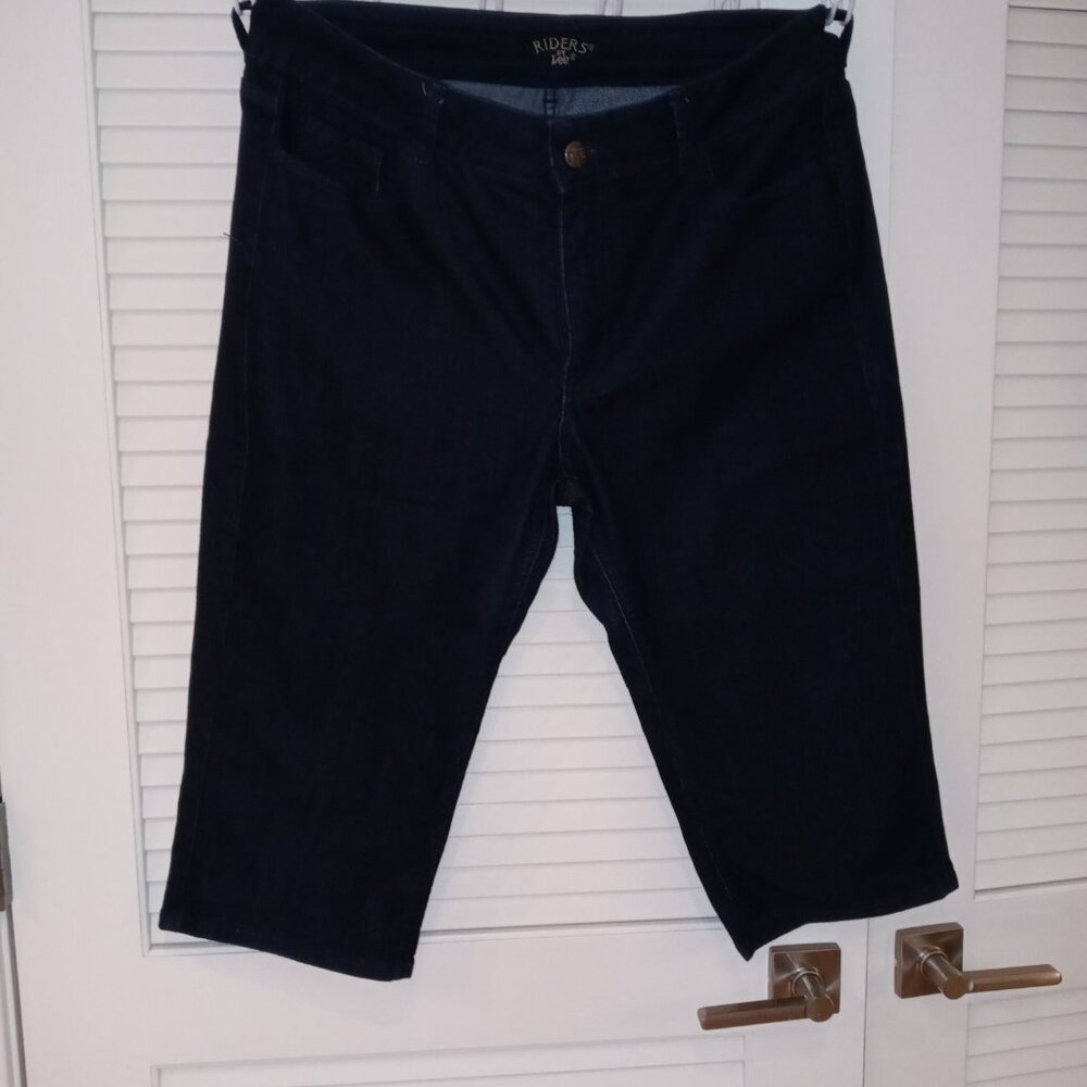Riders by Lee Capris Size 18 M Dark Blue wash